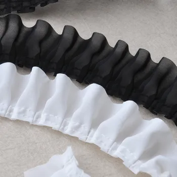 

1Yards 91cm Latest Lace Trim Soft Ribbon Chiffon Material 4.5cm Guipure Lace Fabric Sewing Accessories Trimmings Clothing KQ45