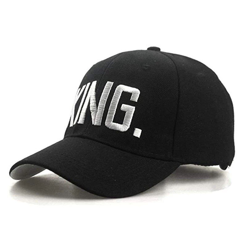 2 шт., бейсбольная кепка KING QUEEN, Snapback, для мужчин и женщин, козырек, кепка s Dad Bone, белая, черная, для влюбленных, в стиле хип-хоп, Спортивная Кепка, кепки