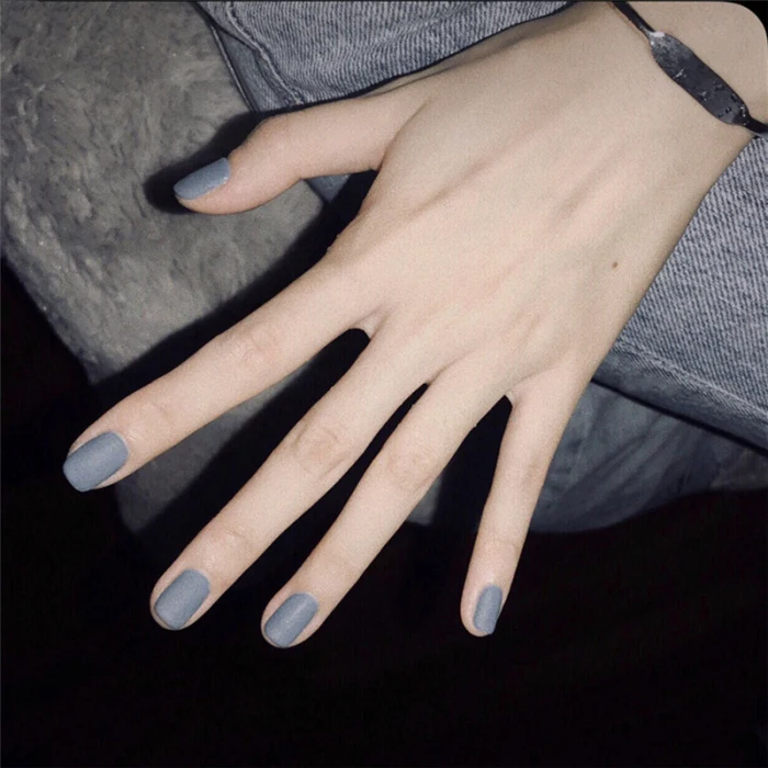 High Quality Fashion 24pcs Detachable Wearable Matte False Nails Full Cover Short Style Candy Color Fake Nail LVS88