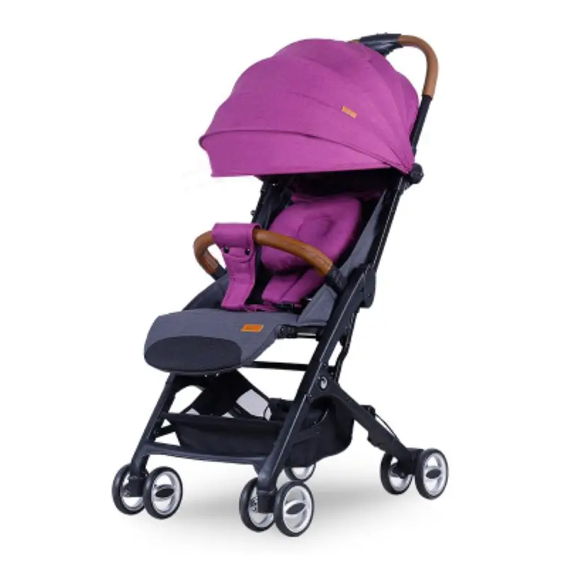 baby stroller delivery free ultra light folding can sit or lie high landscape suitable 4 seasons high demand - Цвет: Фиолетовый