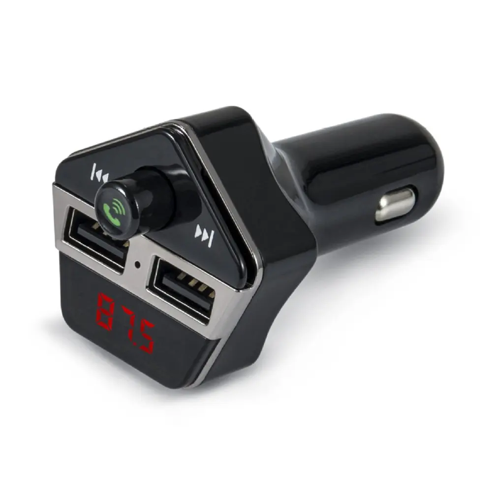 Мини Автомобильный MP3 Hansfree fm-передатчик 3.1A два порта USB зарядное устройство музыкальный плеер Поддержка TF карта u-диск