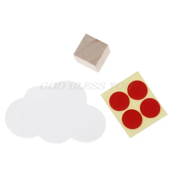 

Cute Cloud Hooks Wooden Clothes Hanger Wall Decor Children Bedroom Pendant Drop Shipping
