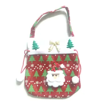 

Cute Christmas Apple Bag Christmas Santa Claus Candy Bag Gift Apple Bag