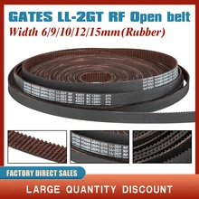 

GT2 LL-2GT RF 2GT Open Synchronous Timing belt width 6/9/10/12/15mm Rubber Low dust low vibration VORON gates 3D printer