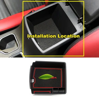 

For Kia Sportage KX5 QL AT LHD 2015-2020 Console Armrest Container Storage Box Refit Holder Tray For Electronic Hand Brake Model
