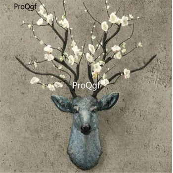 

ProQgf 1Pcs A Set deer head silent life bedroom Statue fangjiaqus