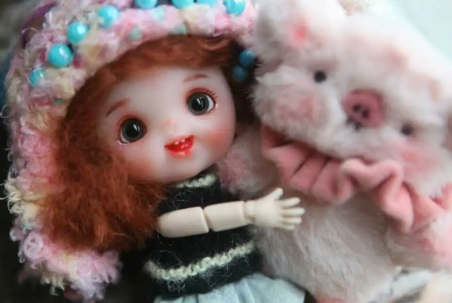 OB11 кукла ручной работы на заказ 1/8 BJD куклы OB голова и Обнаженная кукла Полимерная глина