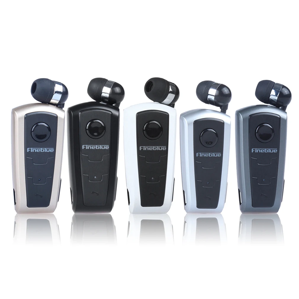 Новое поступление F910 Универсальный деловой стиль V4.0 спортивные стереонаушники в ухо микрофон клип выдвижной кабель для смартфона