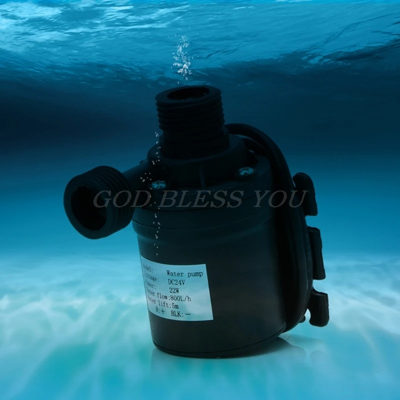 water pump aquarium water pump fish tank pump 800L/H 5m DC 12V 24V solar brushless motor water circulation water pump submersibles pumps