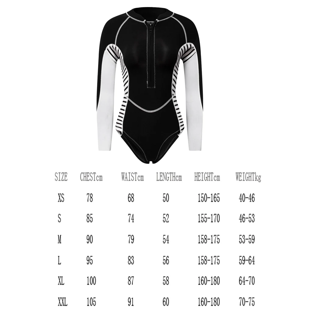 2mm Neoprene Water Sports Wetsuit Front Zip Long Sleeve Dive Suit For Scuba Diving Surfing Snorkeling One Piece Swimwear Women Wetsuit Aliexpress
