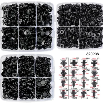 

Bumpers Fastener Clip Doors Fenders Assortment 620pcs Auto Body Retainer