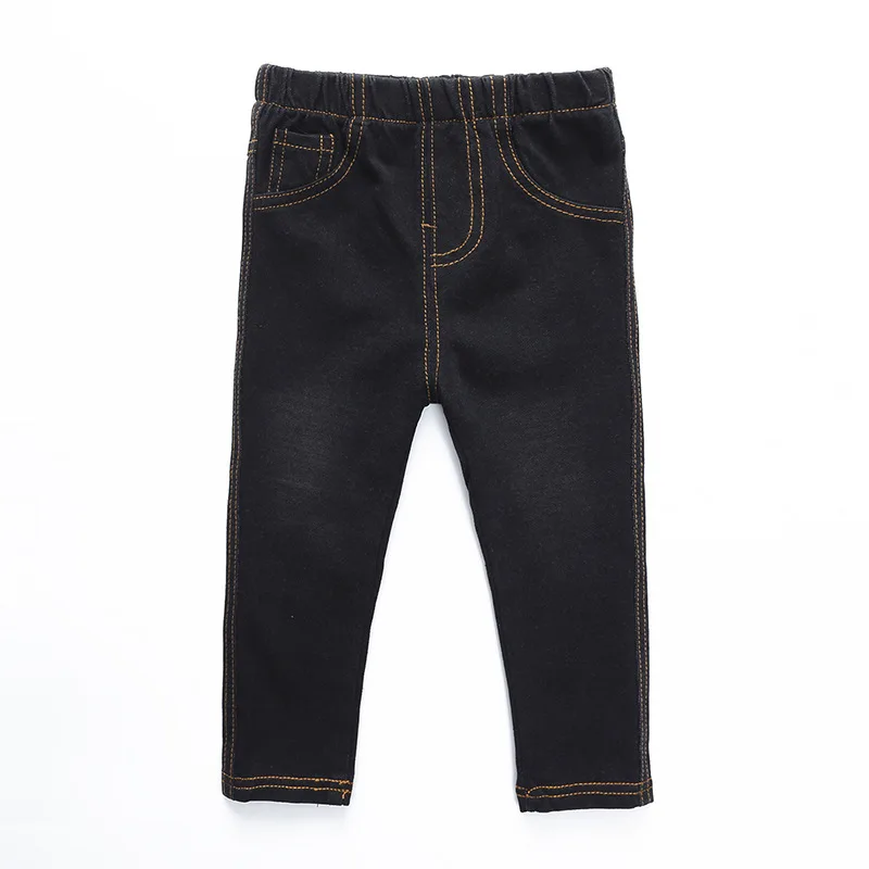 Весенняя одежда, Весенняя и Осенняя детская одежда, ковбойские трикотажные мягкие детские джинсы, обтягивающие мягкие восковые джинсы