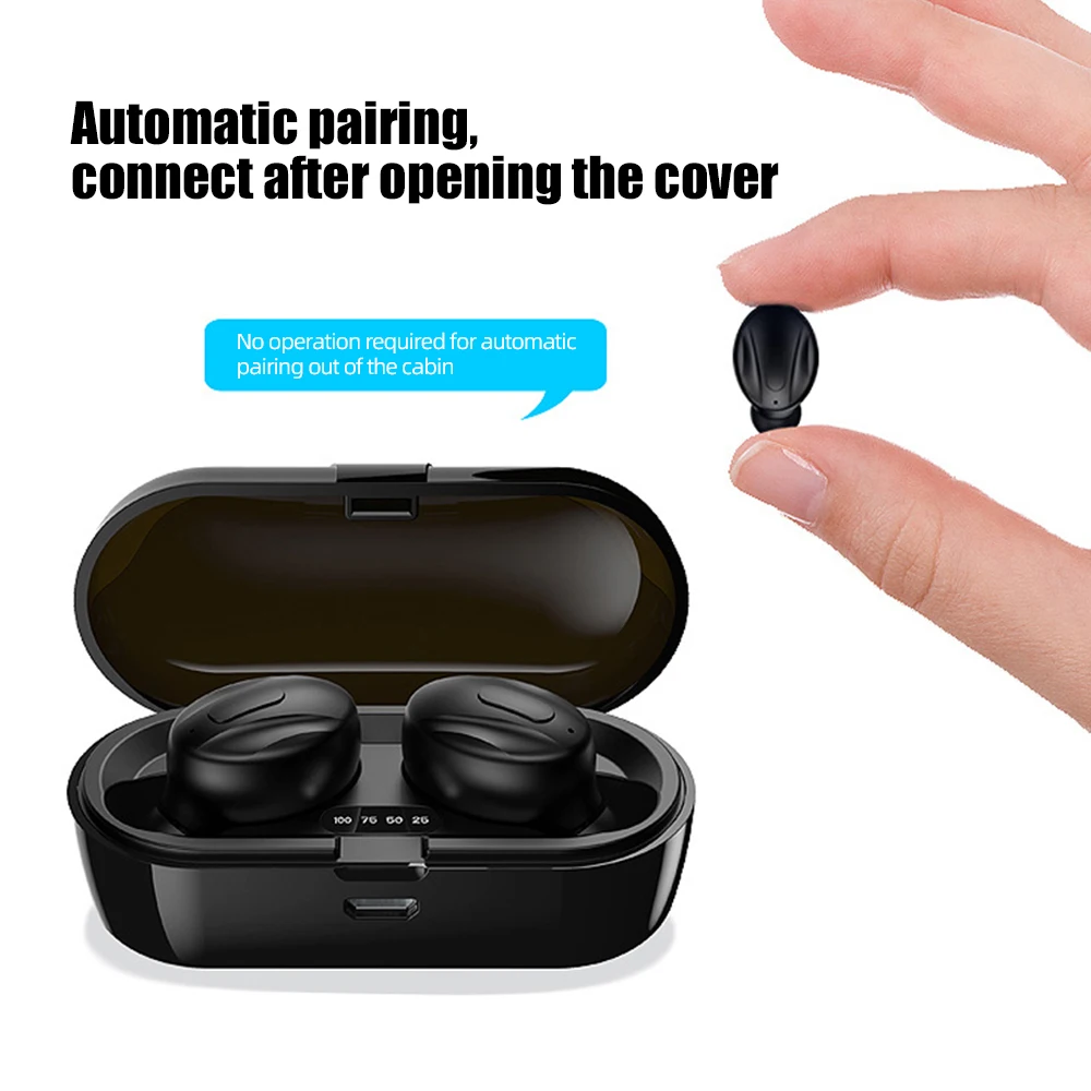 ihuigol TWS Wireless Earphones Noise Cancelling Bluetooth Earphone For Sports Waterproof Mic In ear Earbuds Bass Stereo Headsets