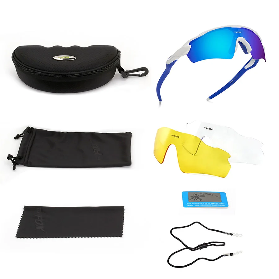 BATFOX Hot Protection Cycling Glasses Men MTB Bike Bicycle Cycling Eyewear TR90 Outdoor Sports Sun Glasses Polarized Sunglasses