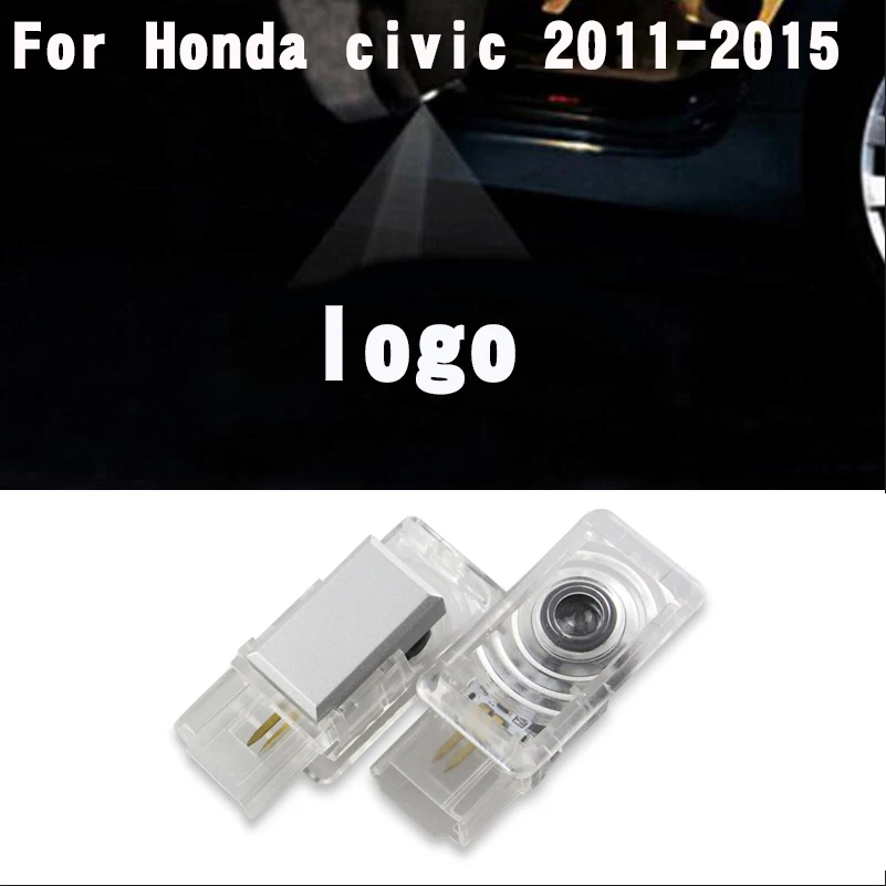 2pcs LED For Honda Car Door Courtesy Light Laser Projector Logo civic 2011-2015 light Ghost Shadow Lamp | Автомобили и мотоциклы