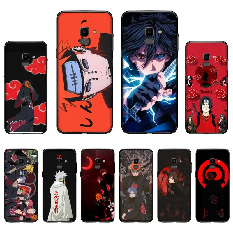 Мягкий обезболивающий чехол для телефона Naruto Uchiha Obito Samsung Galaxy J2 J4 J5 J6 J7 J8 2016 2017 2018