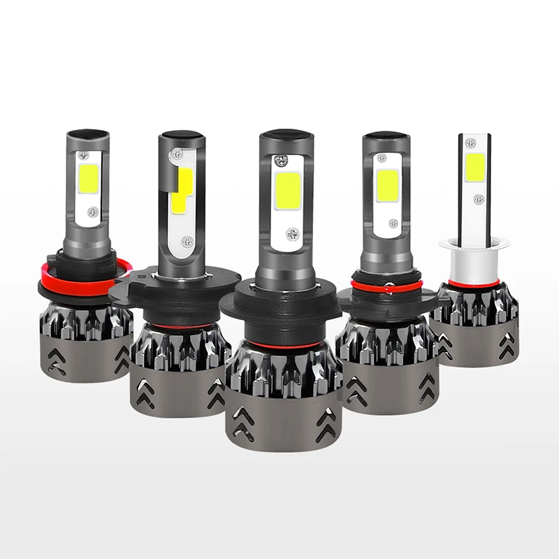 

2pcs h1 h4 led lights h7 led bulbs h11 9005 9006 car headlight bulb auto head lamps 12V led car lights super bright