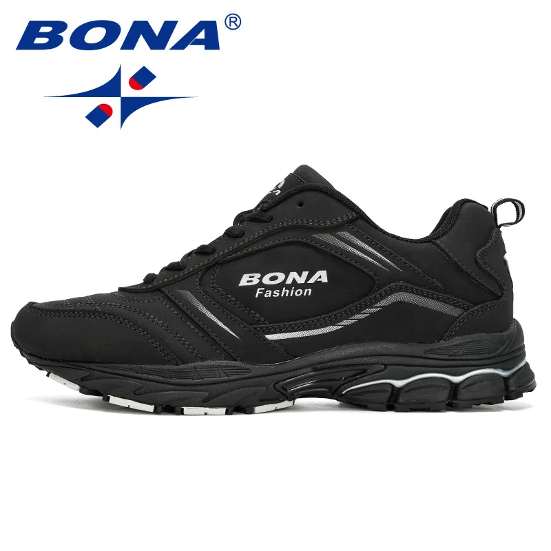 BONA/Новинка года; Дизайнерские мужские кроссовки из яловичного спилка; zapatillas hombre Deportiva; высококачественные мужские кроссовки для тренировок; мужская обувь