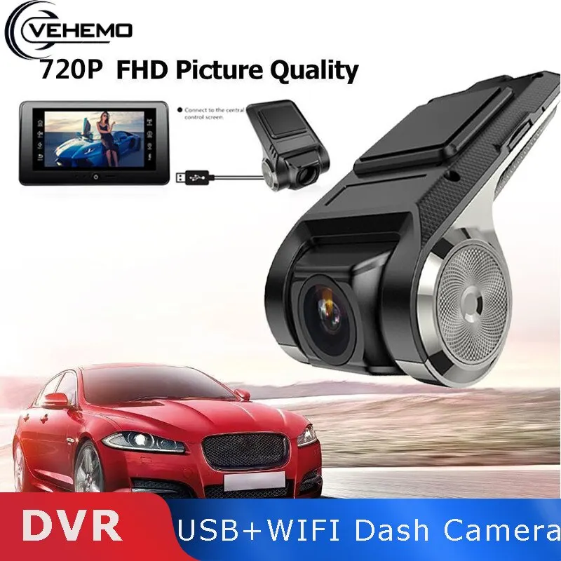 Vehemo ADAS USB Mini Dash Cam Car Camera Auto DVR Full 1080P Electronic Video Recorder Android Vehicle Dashcam Multimedia Player