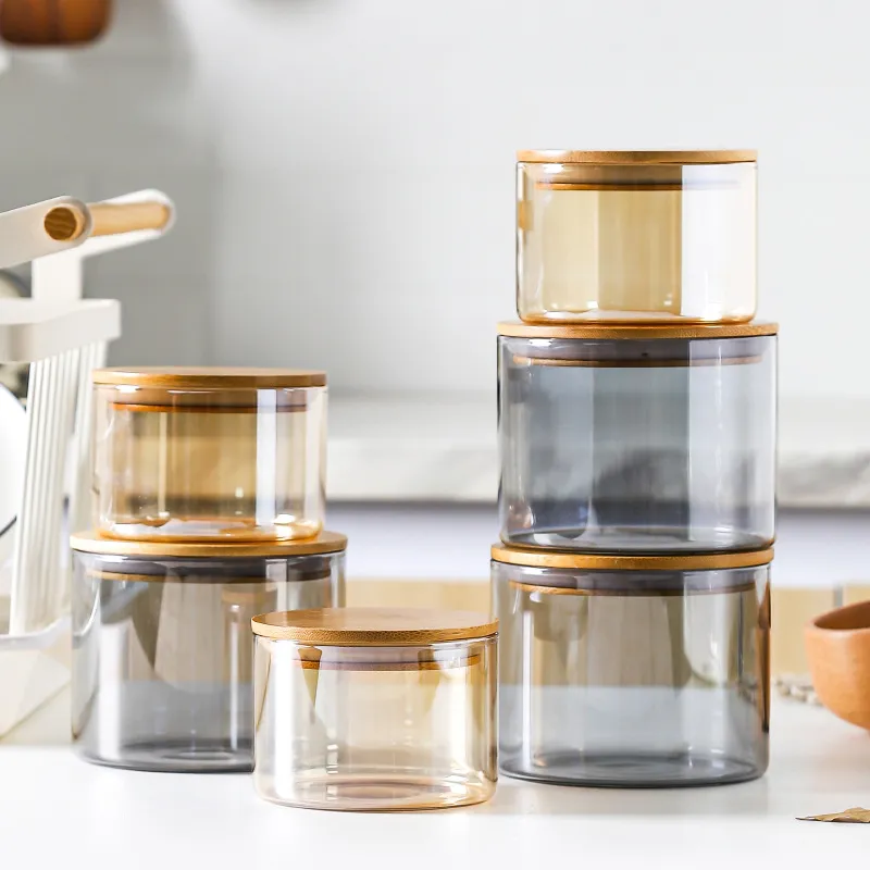 Tall Kitchen Storage Jars Set Online- Glass Jars Set | Nestasia