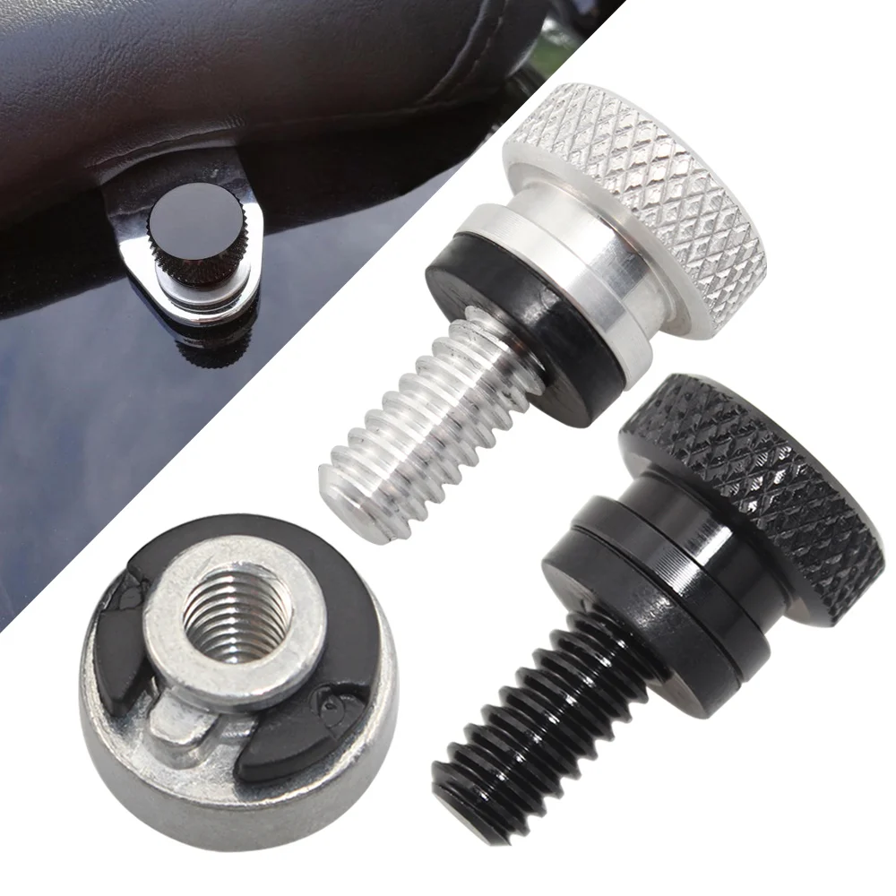 

1/4" Rear Fender Passenger Seat Bolt Tab Screw Nut For Harley Sportster XL 883 1200 Dyna Touring Glide Softail CVO Accessories