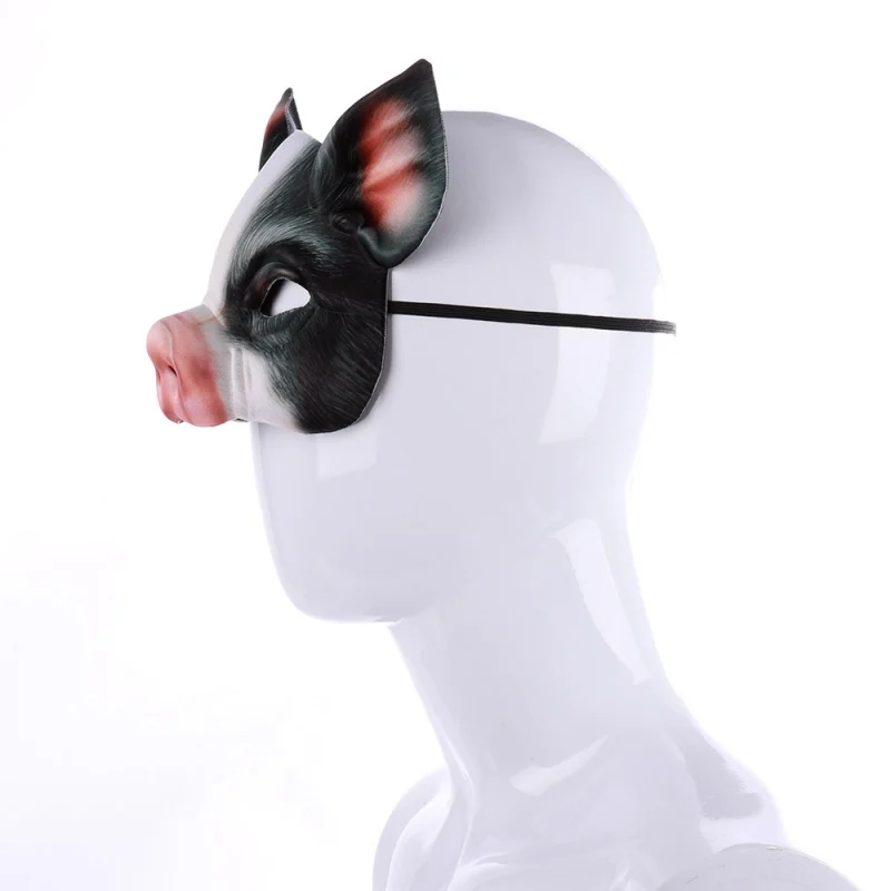 Веселая обувь для хеллоуина Косплэй животных Realstic 3D свинья Карнавальная маска