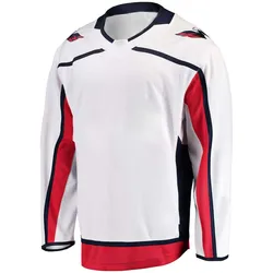 Men's America Ice Hockey Washington Capitals Ovechkin Wilson Oshie Carlson Holtby Kuznetsov with Team Logo Embroidery Jersey
