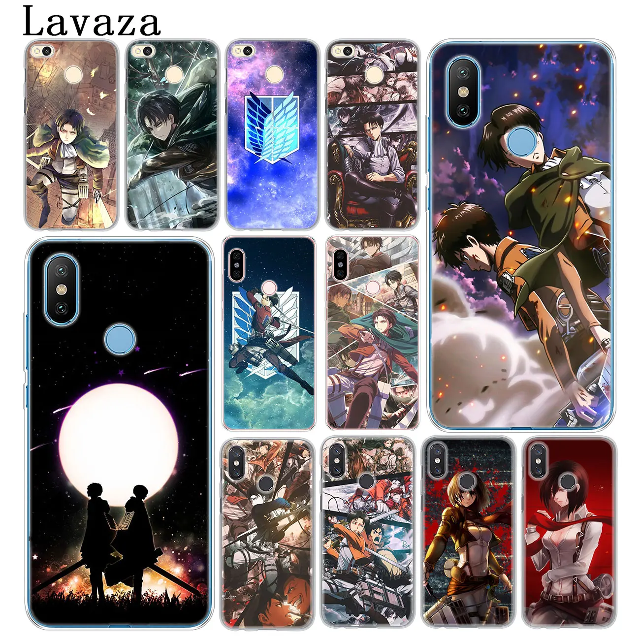 Чехол для телефона Lavaza Anime Attack on Titan Xiaomi MI 10 9 9T CC9 CC9E A3 Pro 8 SE A2 Lite A1 6 pocophone f1 Mi10 |