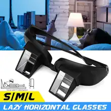 Criativo preguiçoso periscópio horizontal leitura de vidro tv sentar vista óculos na cama deitar para baixo prisma óculos vidro inteligente