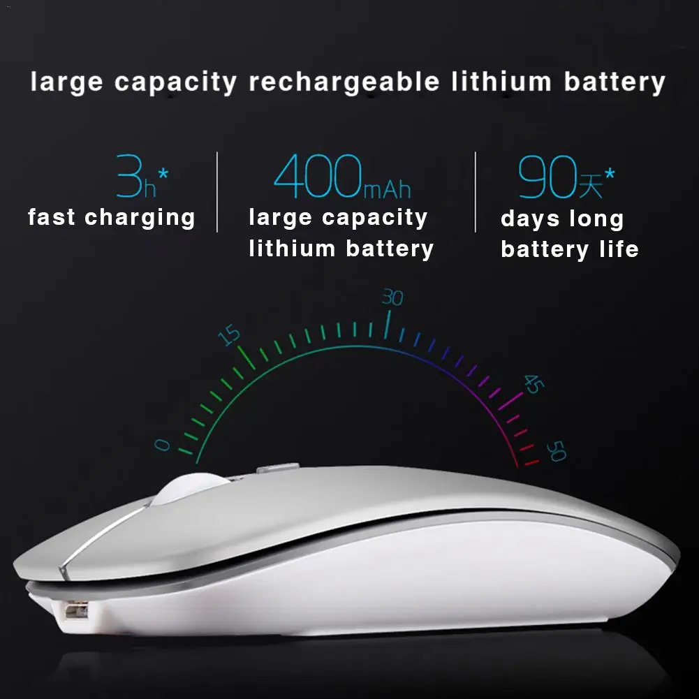 Ультра-компактная мышь с 2,4G USB Беспроводная игровая мышь аксессуары для офиса ноутбука компьютера перезаряжаемые мыши