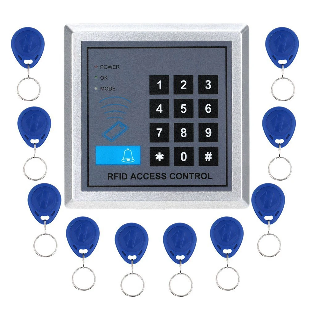 Безопасность RFID Бесконтактный замок двери Система контроля доступа 10 клавиш