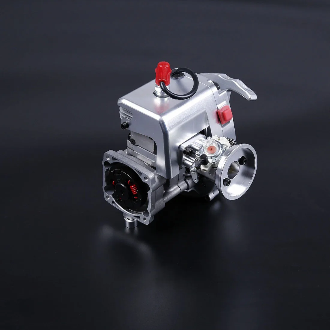 32cc Single-Cylinder Two-Stroke 3.24 Hp Four-Point Fixed Easily Starting Engine For 1/5 Rovan LT LOSI RC Car Silver/Orange