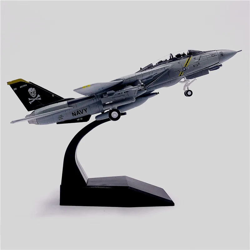 1/100 военная модель игрушки F14 Tomcat F-14A/B боец литой металлический самолет модель игрушка для коллекции подарок