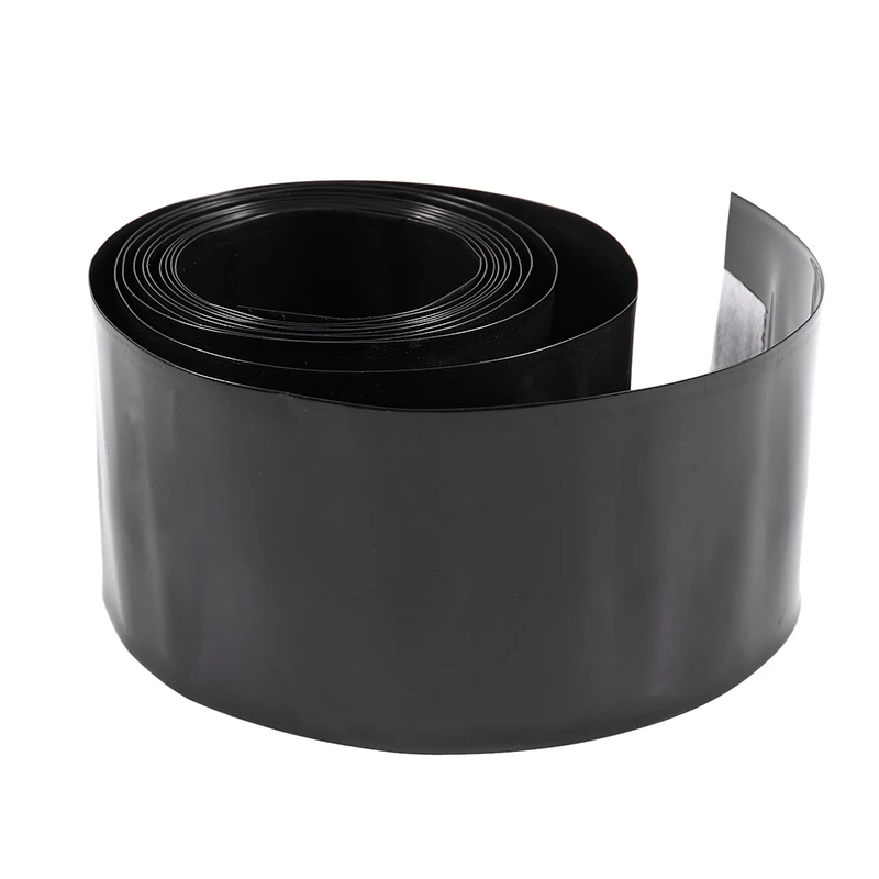 2Meter 56mm Width PVC Heat Shrink Wrap Tube Black for AAA Battery PackCable Sleeves AliExpress
