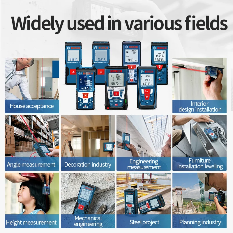BOSCH лазерный дальномер 25/30/40/50/70/80/250 метров электронный инфракрасный объем номер