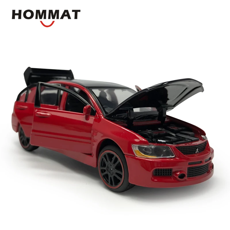 HOMMAT 1:32 весы Mitsubishi Lancer Evolution EVO IX Литые металлические Литые игрушечные транспортные средства модель автомобиля Детские игрушки для мальчиков Детский подарок