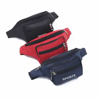 

Black Waist Fanny Pack Belt Money Bag Pouch Travel Sport Hip Purse Men Women Bum