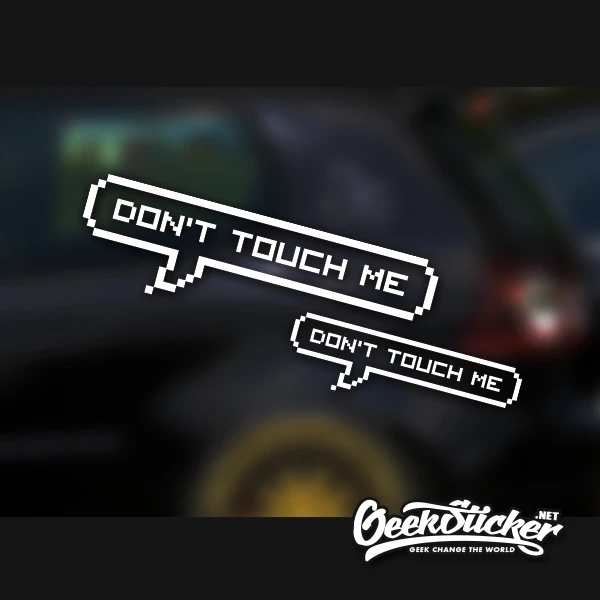 И надписью Don't touch me JDM волна тюнер Автомобильный виниловая наклейка Дрифт