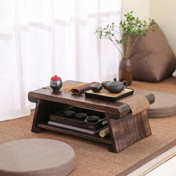 

Folding Wooden Japanese Tea Table For Living Room Furniture Low Modern Minimalist Compact Tatami Coffee Folding Table Wood WF