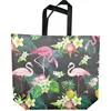 Folding Bag Creative Fashion Flamingo Printing Non-woven Fabric Folding Bag Black Multiple Flamingo Covered Shopping Bag 1