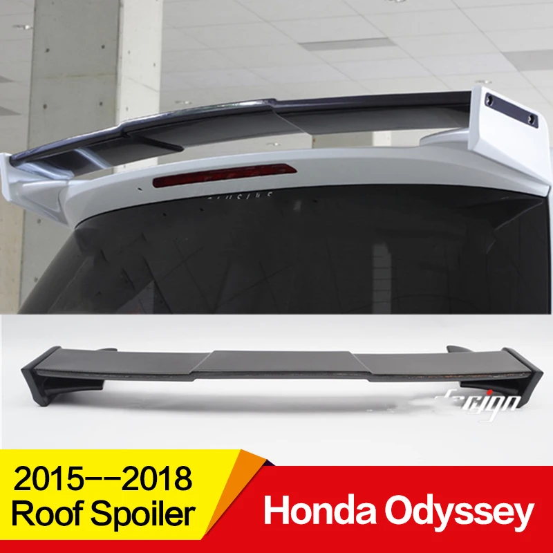 Использовать для Honda Odyssey спойлер на крыше 16 17 18 лет глянцевое углеродное волокно/frp зад крыла крыши спортивные аксессуары