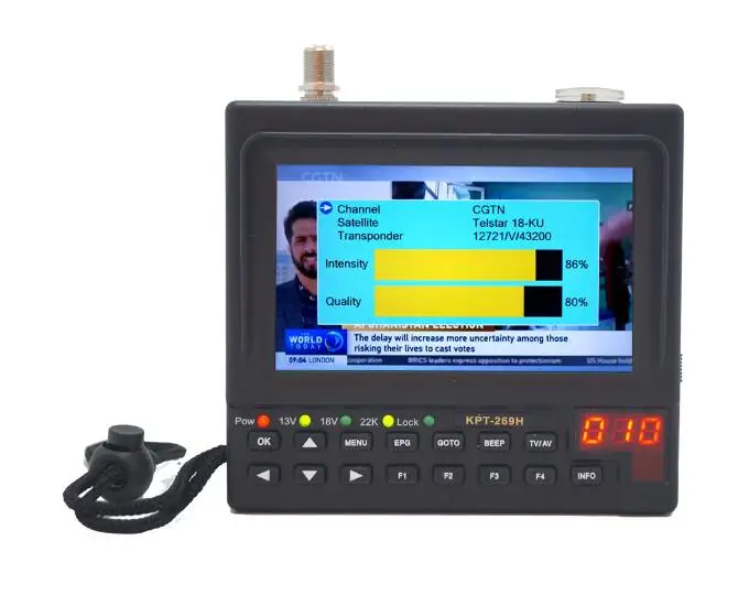 KPT-269H DVB-S2 SatelliteFinder Full HD цифровой спутниковый ТВ приемник искатель метр MPEG-4 модулятор HDM1 DVB-S спутниковый искатель