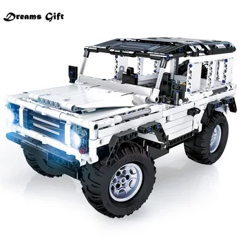 

2020 Technic Series 553 PCS Defender RC Car Model SUV DIY Building Block Car Brick Toys for Children Compatible with Legoed Gift