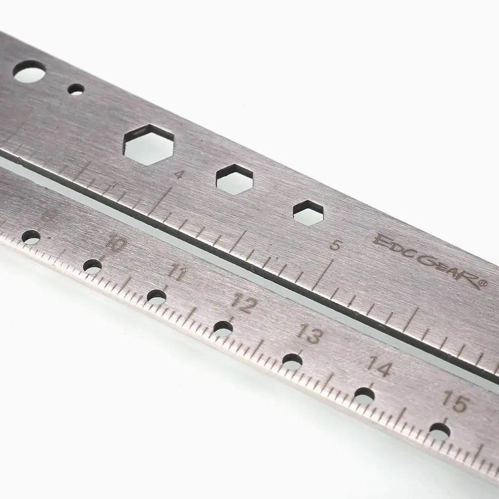 26.8CM Outdoor Ruler Metal Tool Journal Measurement Home&Amp; Garden Silver Iron Hiking Portable Recurve Large Size Camping