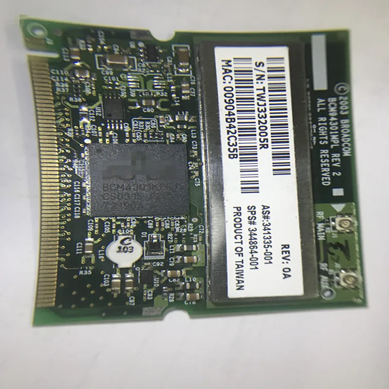 TWJ332005R BCM94301MPL REV 2 HP BROADCOM 802.11B WL-352BQ V 00 WIFI module QDS-BRCM1002-Hnew | Электронные компоненты и
