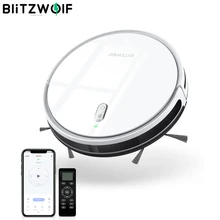 BlitzWolf BW-VC3 2 en 1 aspirateur robot intelligent Sweep Mop 1600Pa Strong Suction APP Remote Voice Control Smart Cleaning Robot Gyroscope Navigation Home Dry Wet Sweeping Vacuum Cleaner