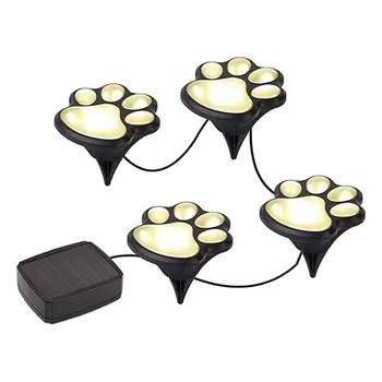 

Paw Print Lights Lawn Light Outdoor Landscape Light Solar Light Cute Bear Paw Light led ground lamp waterproof garden light