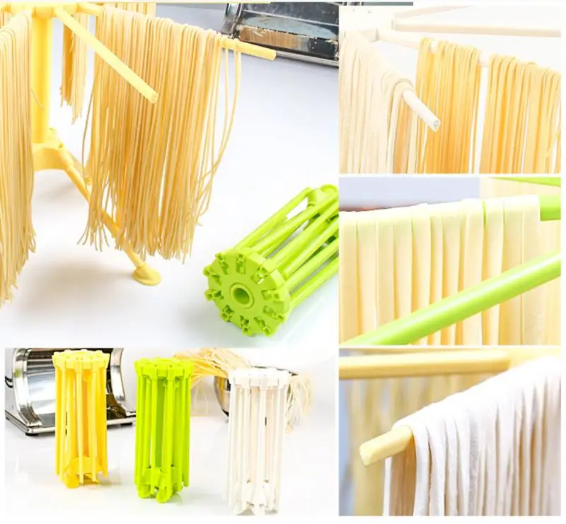 Stendino per spaghetti e pasta stendibiancheria pieghevole strumento di asciugatura cucina di griglia bianco 