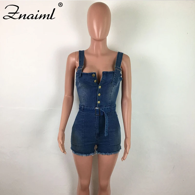 Women's Jeans Bodysuit Sleeveless Turn Down Collar Denim Playsuits Cotton Short Jeans Rompers Casual Party Women's Jumpsuit 2020 Women's Jeans Bodysuit Sleeveless Turn Down Collar Denim Playsuits Cotton Short Jeans Rompers Casual Party Women's Jumpsuit 2020