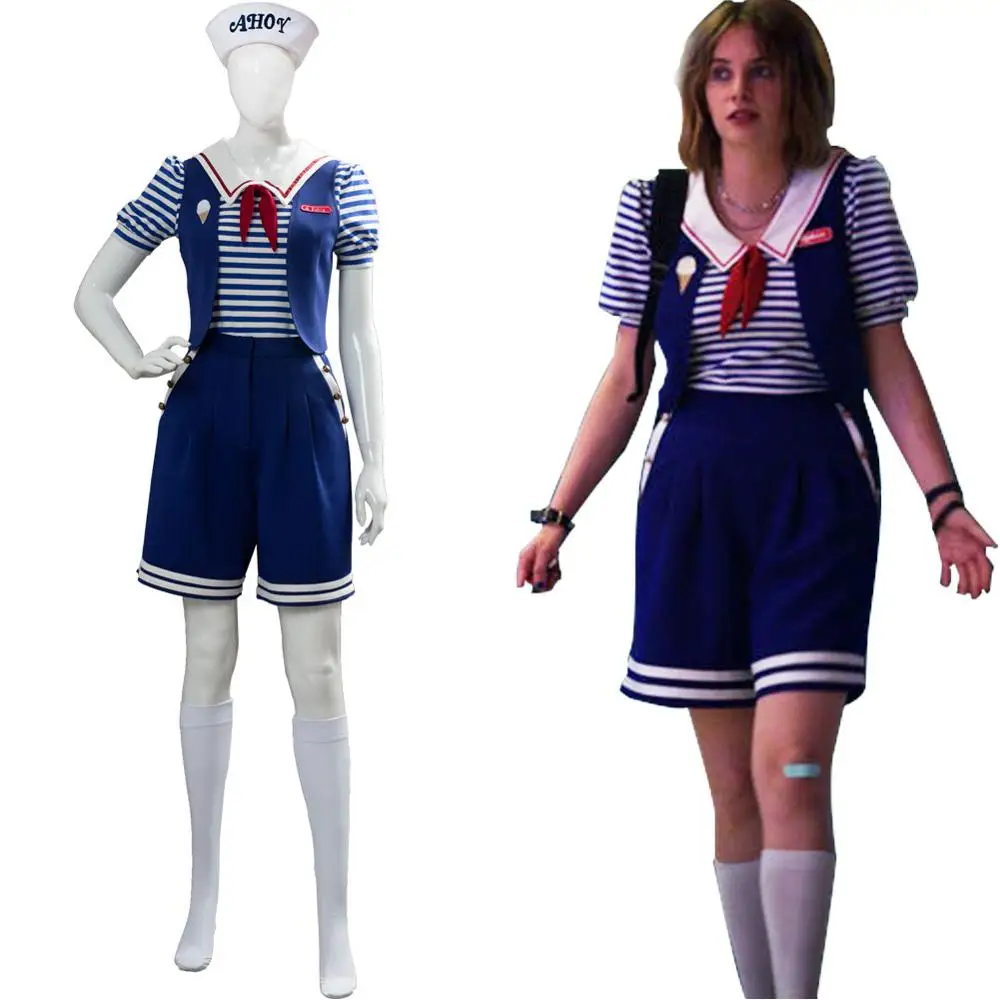 Странные Косплэй вещи 3 костюм совки Ahoy Робина Костюм Форма моряка Для мужчин